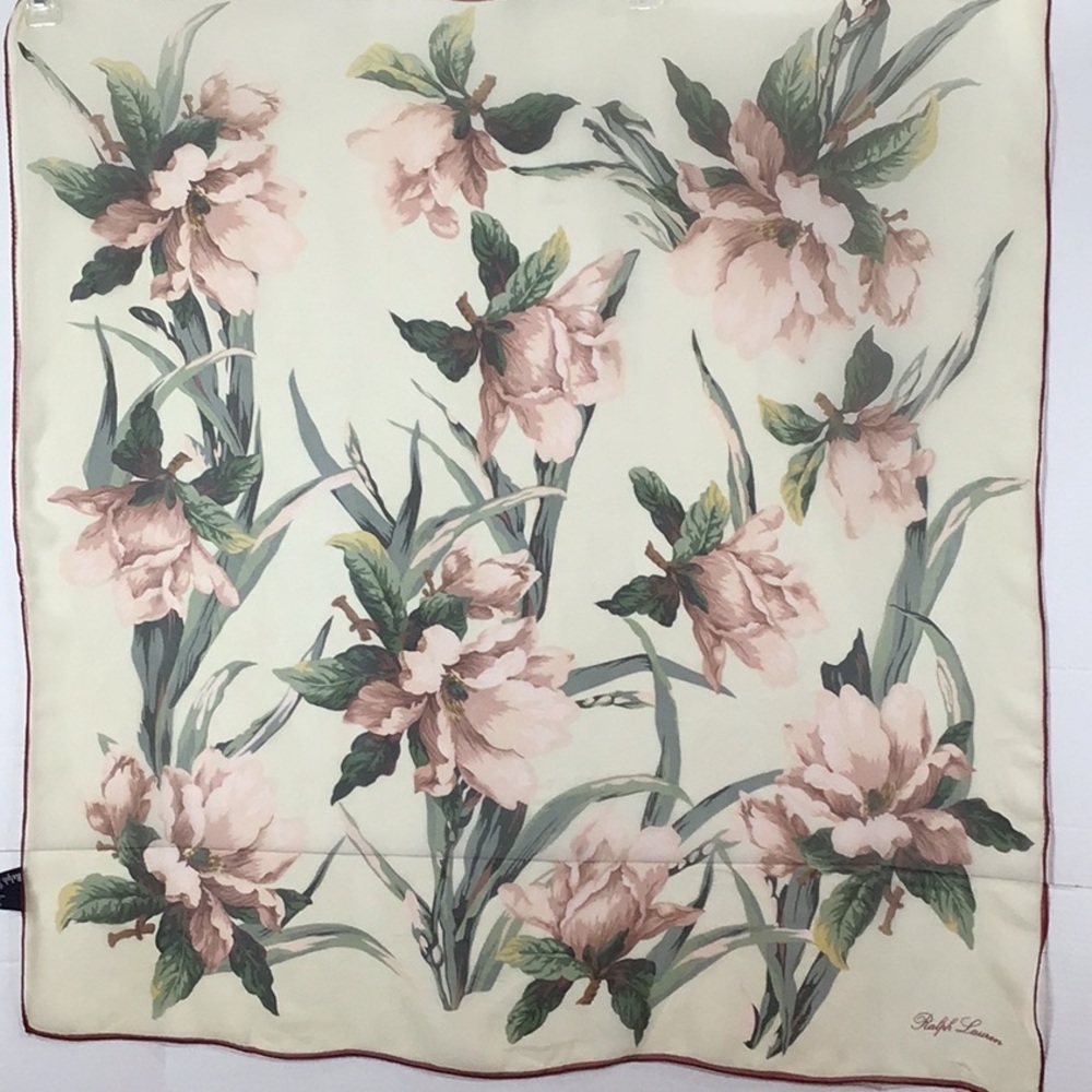 Ralph Lauren Blue Label silk floral scarf Japan